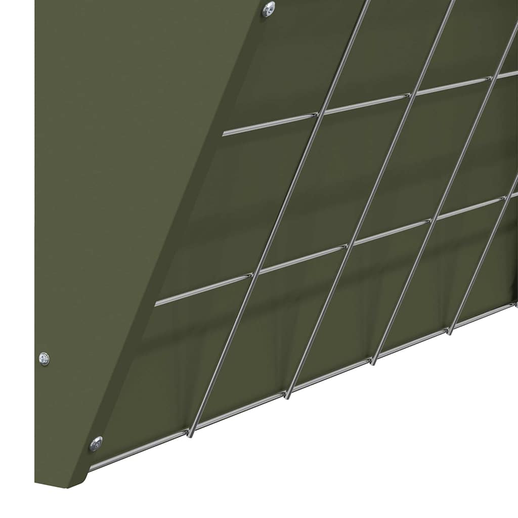 Hanging Hay Feeder Olive Green 61 X 33 X 66 Cm