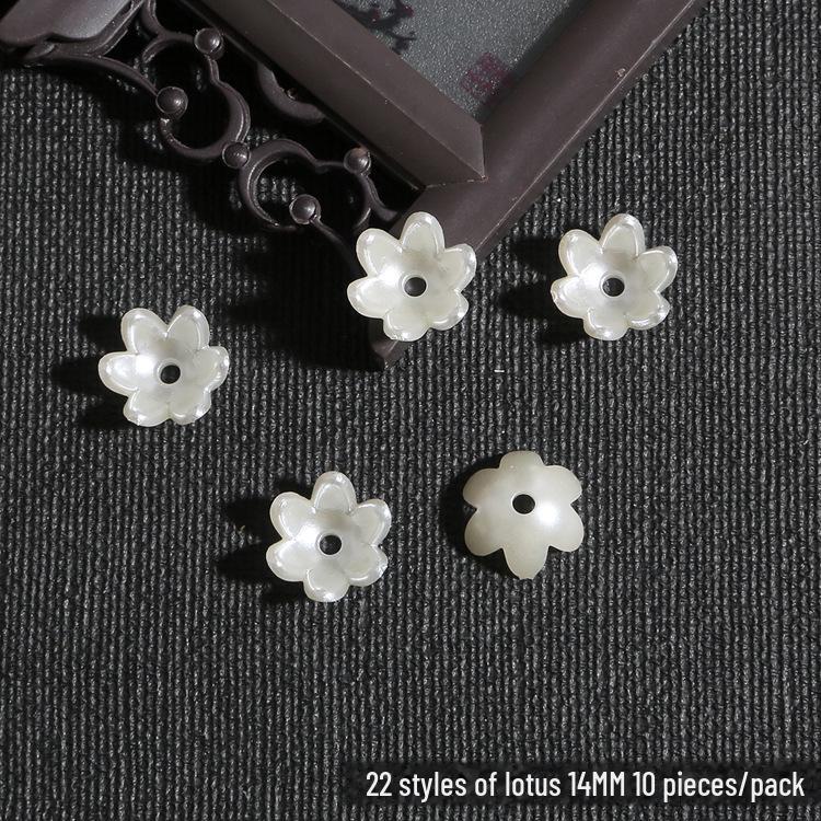 DIY sada dětských vlasových doplňků: ABS perla, Akrylový květ, Lístky lilie a chryzantémy