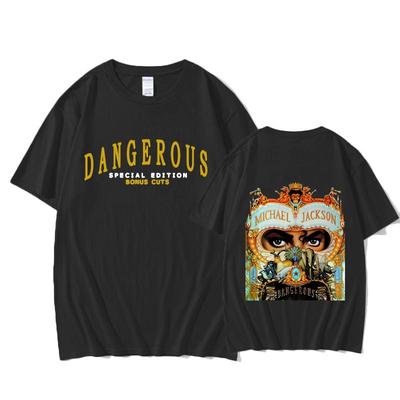 Camisetas Unisex Aldult Calidad 2025 Estilo Michael Jackson Camisetas Aldult Estampado Gráfico Moda Vintage Cómodas Camisetas Superiores Femeninas/Masculinas