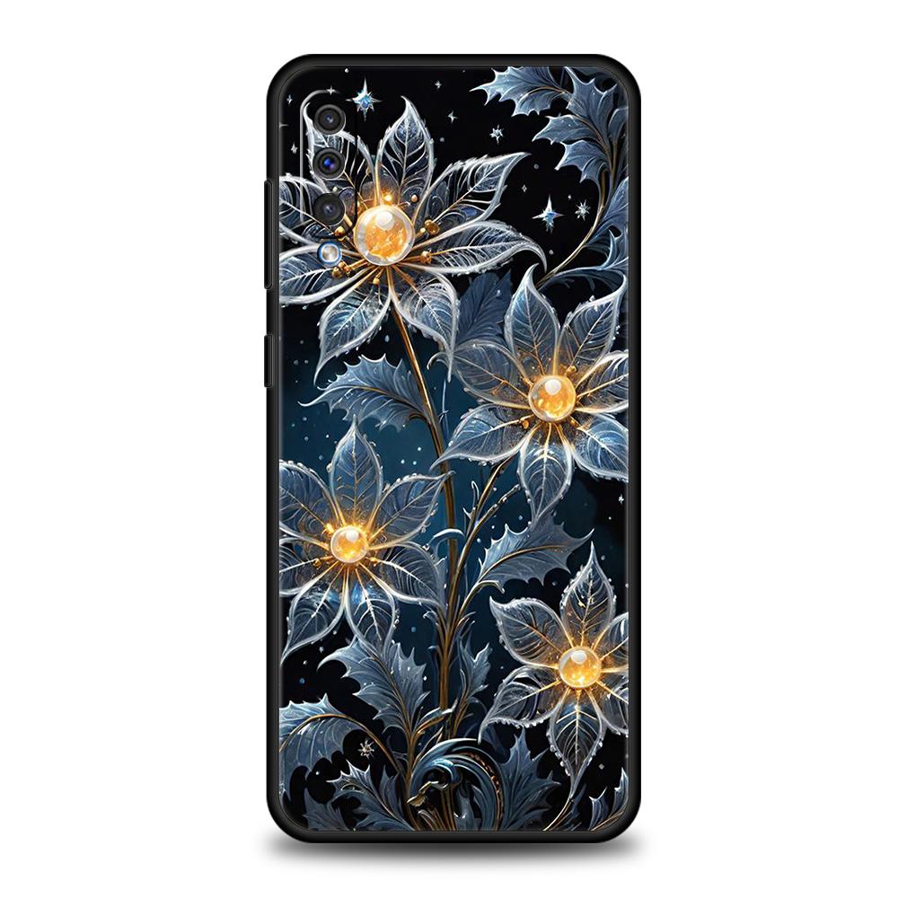 Flower Phone Case for Samsung Galaxy A24 A13 A53 A73 A33 A22 A12 A02 A03 A05 A70 A50 A10 A20 5G Silicone Shell Capas Bags Fundas
