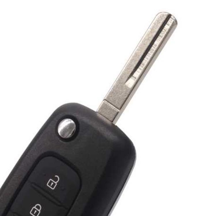Compatible with 2022 Renault Kadjar and Koleos: 3-Button Folding Key Shell Replacement