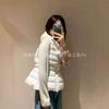 Womens Lightweight Hooded Down Vest 2026 Short Puffer With 90% White Duck Slim Fit