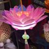 Mid-Autumn Festival Hanfu Lotus Lantern - Colorful Luminous Handheld Prop