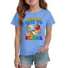 Boys Girls Kids Back To School Graphic Print Round Neck Short Sleeve T-Shirt