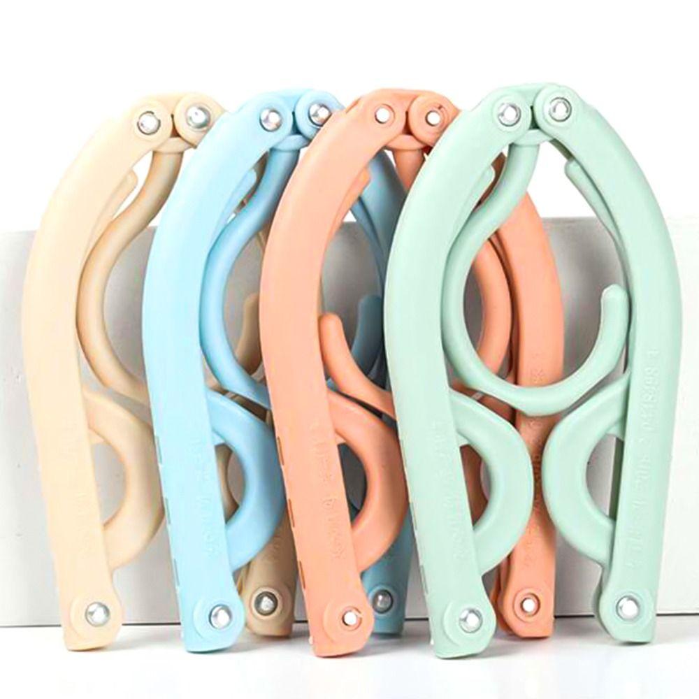 Folding Hangers Portable Outdoor Non-Slip Hanger Portable Travel Cloth Hanger Clothespin Towel Sock Storage Closet Organizer