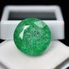 24.85 Ct Round Cut Natural   Green Emerald Loose Gemstone