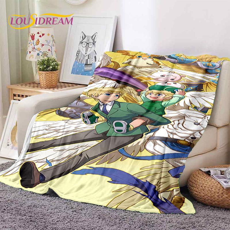 Retro Digimon Adventure Potwór Kreskówka Miękki Koc Flanelowy, Koc do Rzucania Wygodny Koc na Piknik Łóżka Kanapę Domowy Sypialnia