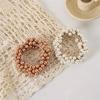 6PCS Pearl scrunchie elastic hair cord for women's and girls' hair accessories