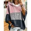 Women's Plus-Size Hooded Sweatshirt, Elegant Comfortable Simple Pattern Print,Fashionable and Versatile