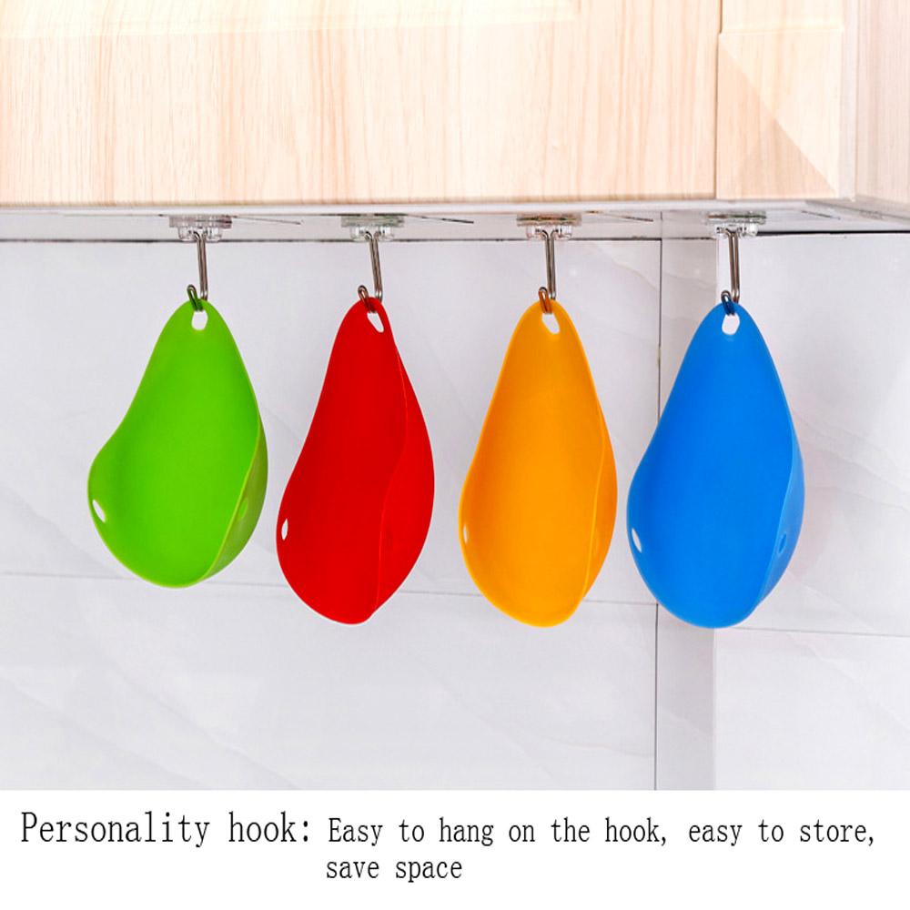 Kitchen Accessories 4Pcs/lot Silicone Egg Poacher Boiler Mould Cups with Stand Designs High Temperature Resistance Home Gadgets
