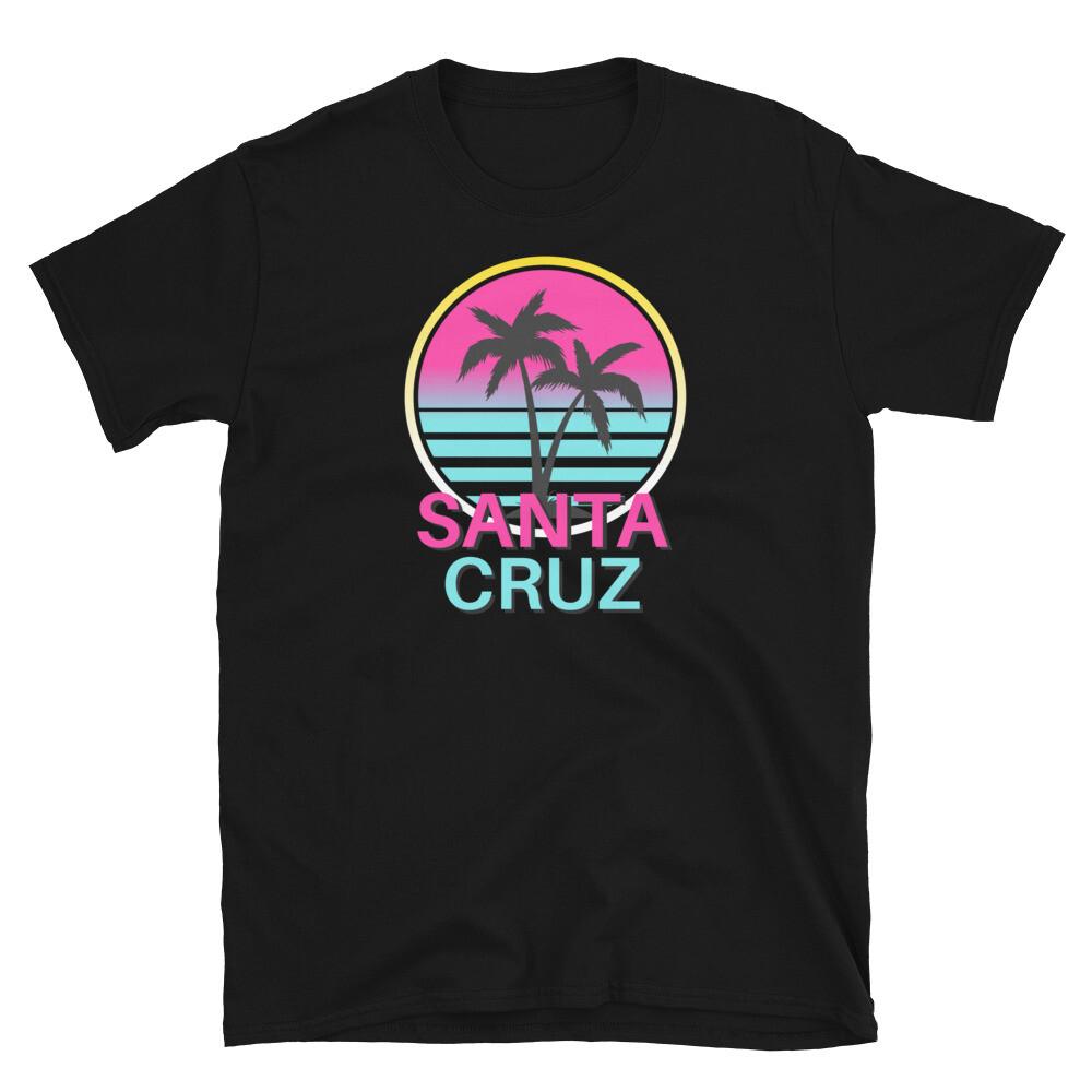 

Santa Cruz Beach California Vintage Surf Vacation Unisex TShirt Unisex T-Shirt L
