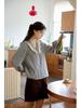 Novelist Eleven Women's V-neck Plaid Lace Patchwork Blouse
