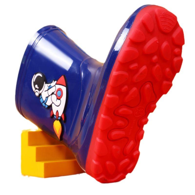 Cizme de ploaie impermeabile pentru copii cu astronaut: Antiderapant, Rezistent la uzură, Stil pentru toate anotimpurile - Disponibil în mărimile Mic, Mediu și Mare