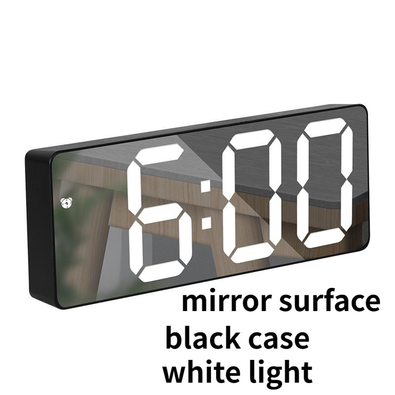 LED Electronic Alarm Clock Desktop Bedside Digital Watch Simple Style Bedroom Clock Desk Decoration Office Decorations