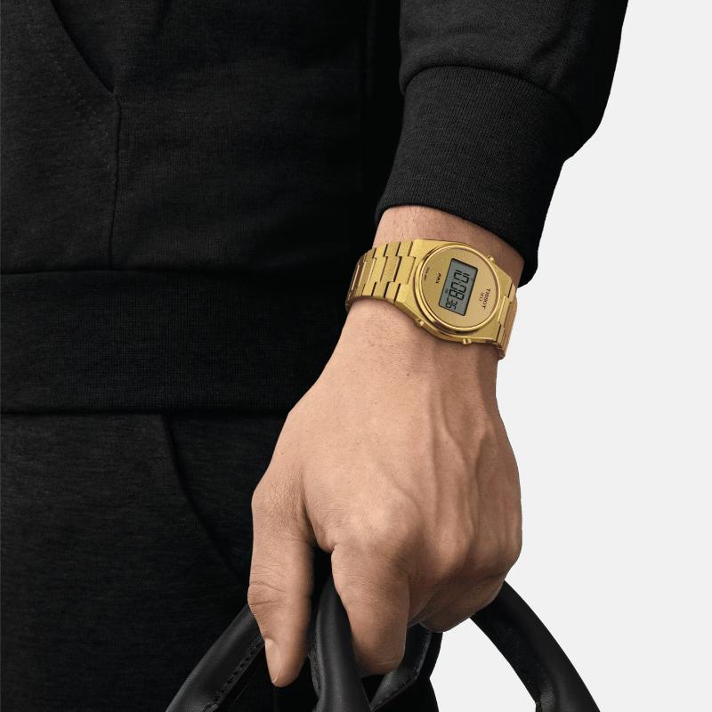 TISSOT PRX Collection Quartz Movement 100m Water Resistance Unisex Watch 40mm Gold Dial T137.463.33.020.00 T137.463.33.020.00