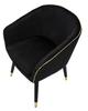 Sessel Paris Schwarz Gold Cm 62X58X78