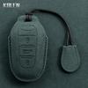 Genuine Leather Auto Smart Key Fob Cover Case Housing Fit For Peugeot 308 408 508 2008 3008 4008 5008 Citroen C4 C4L C6 C3-Xr Picasso Ds3 Ds4 Ds5