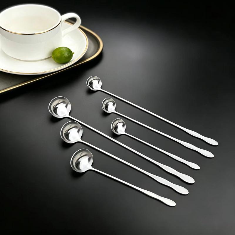 26cm Stainless Steel Gourd Handle Oil and Soup Ladle with Pointed and Round Tips