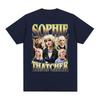 Actor Sophie Thatcher 90s Vintage T Shirt Unisex Womens Harajuku Y2k Gothic Short Sleeve T Shirts Comfort Cotton Oversized Tshirt