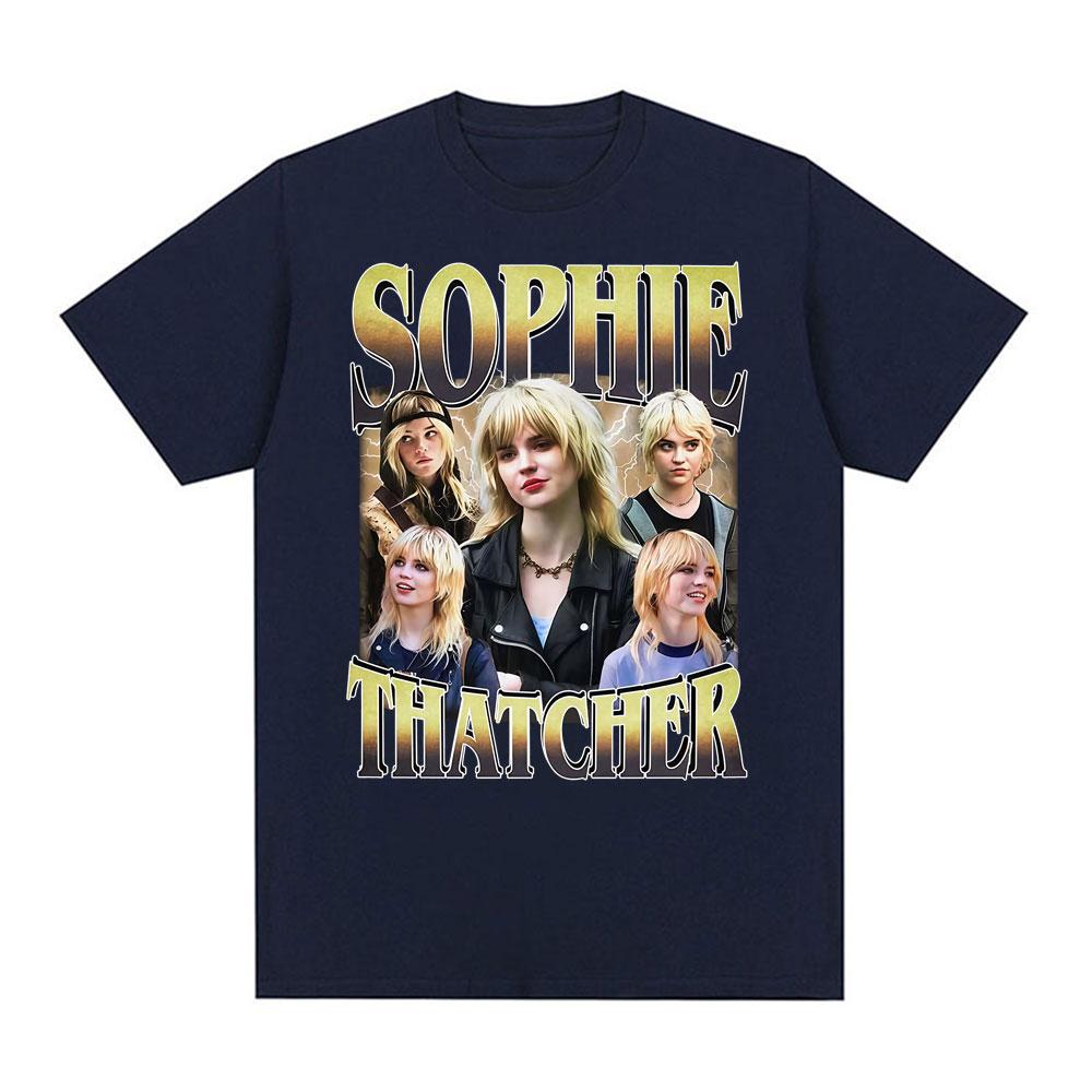 Actor Sophie Thatcher 90s Vintage T Shirt Unisex Womens Harajuku Y2k Gothic Short Sleeve T Shirts Comfort Cotton Oversized Tshirt