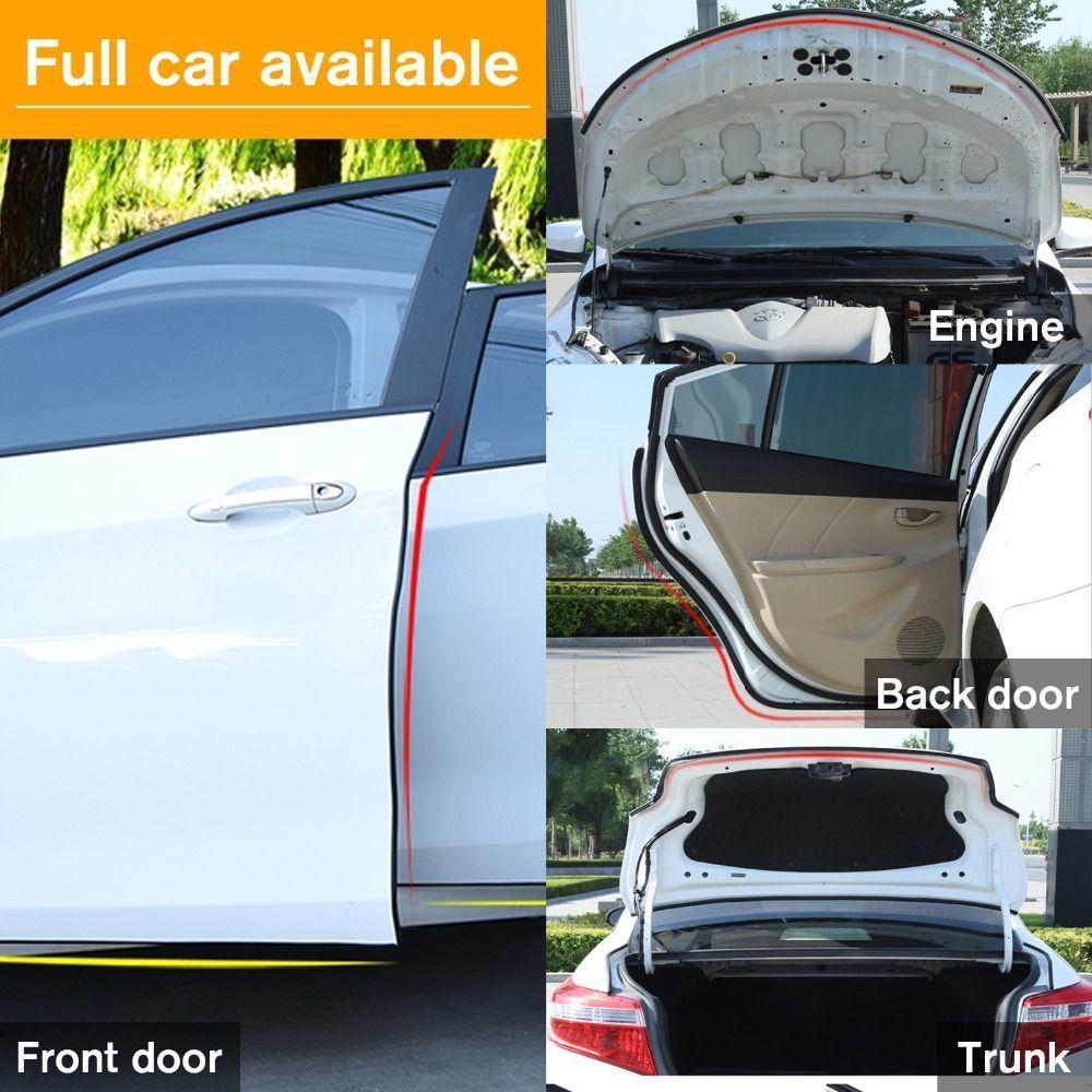 5m Self-Adhesive Rubber Sound Insulation Anti-Dust Weatherstrip Sealants Seal Strip Anti-collision