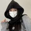 Acrylic Fibres Neck Collar Beanies Caps Triangular Winter Neckerchief Hat  Unisex