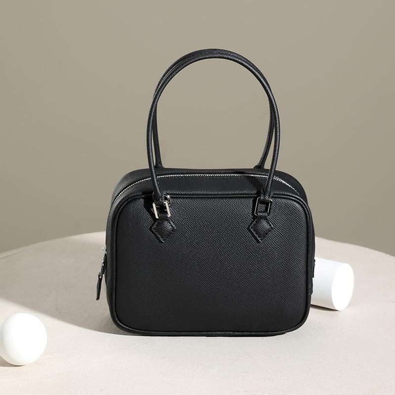 2024 Новая универсальная женская сумка через плечо на одно плечо из высококачественной коровьей кожи. Маленькая и популярная сумка. Высококачественная и роскошная сумка для подмышек. One Size чёрный
