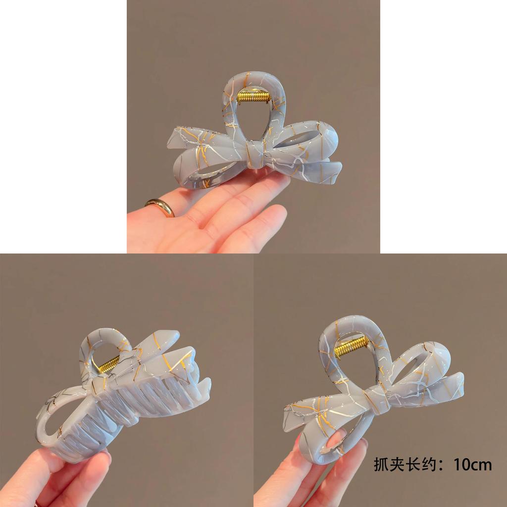 Butterfly Hair Claw With Gold Silver Thread For Womens Fashion Hair Accessories