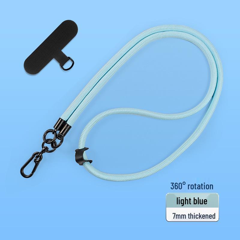Ultra-Thin Transparent TPU Phone Case with Lanyard Clip and Anti-Lost Patch