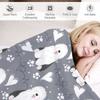 LOVE Old English Sheepdog - Black and White 1 Throw Blanket Designer Blankets Blanket For Decorative Sofa