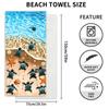 Microfiber Three-dimensional Digital Printing Turtle Beach Towel Absorbent Bath Towel