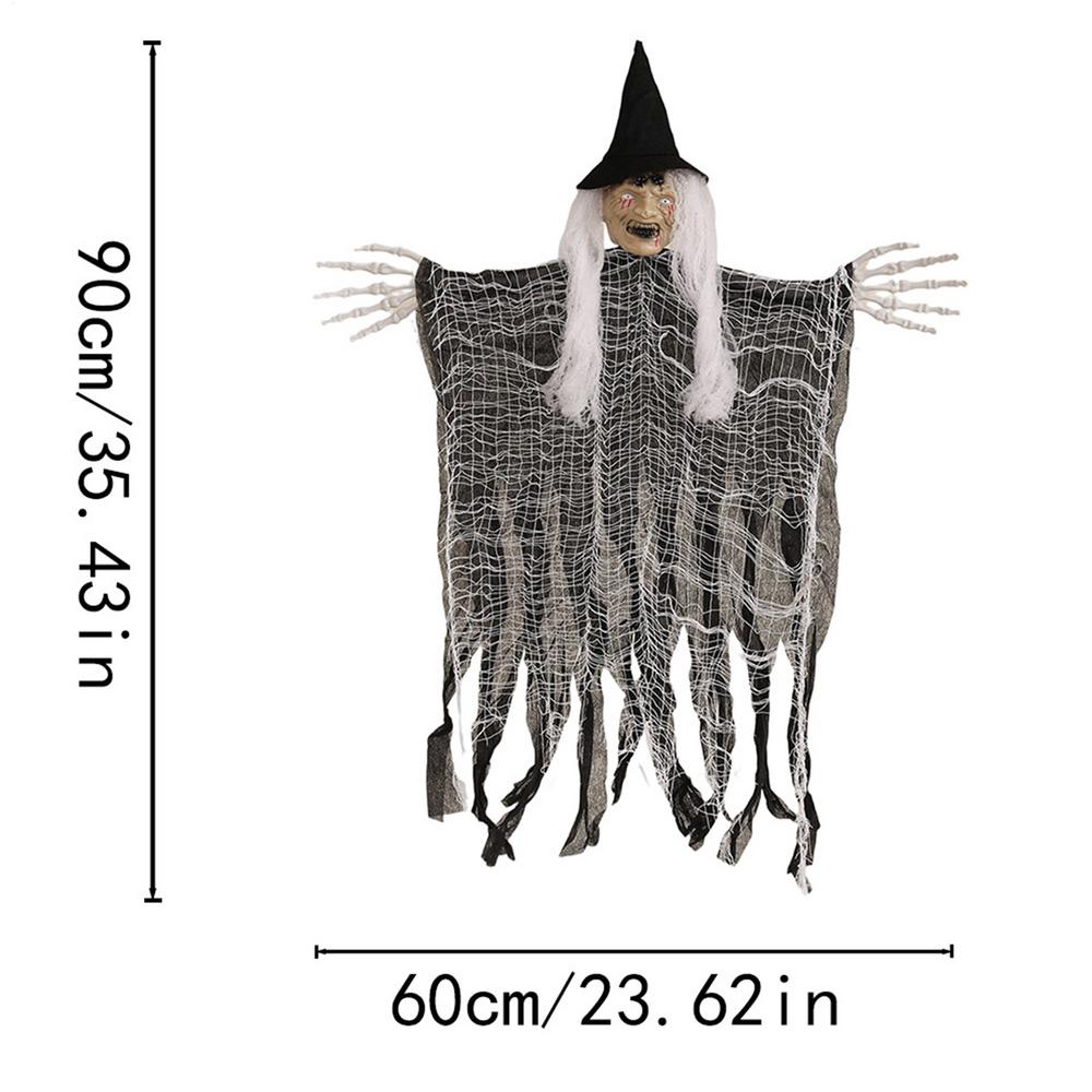 

Halloween Decorations Spooky Witch Haunted House Hanging Ornaments for Indoor Outside Party Supplies Porch Yard Lawn Garden