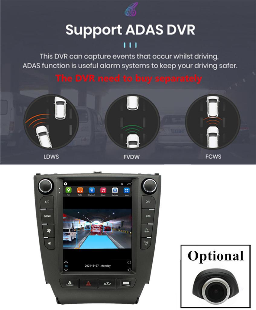 For 2005-2012 Lexus IS250 IS300 IS350 Car Stereo Radio GPS Navi 9.7'' Android 11