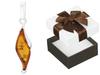 Silver Witch Pendant with Amber Oxidized Silver Pendant 925