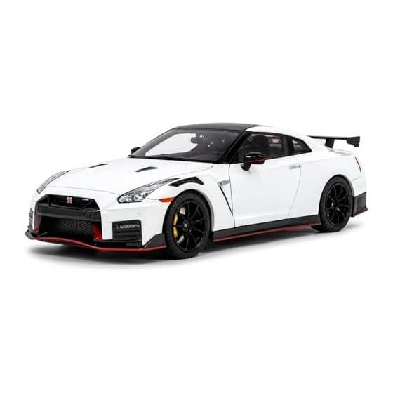 PAUDI MODEL 1/18 Миниатюрная модель NISSAN GT-R NISMO R35 2022 Белая литая модель автомобиля [Параллельный импорт]
