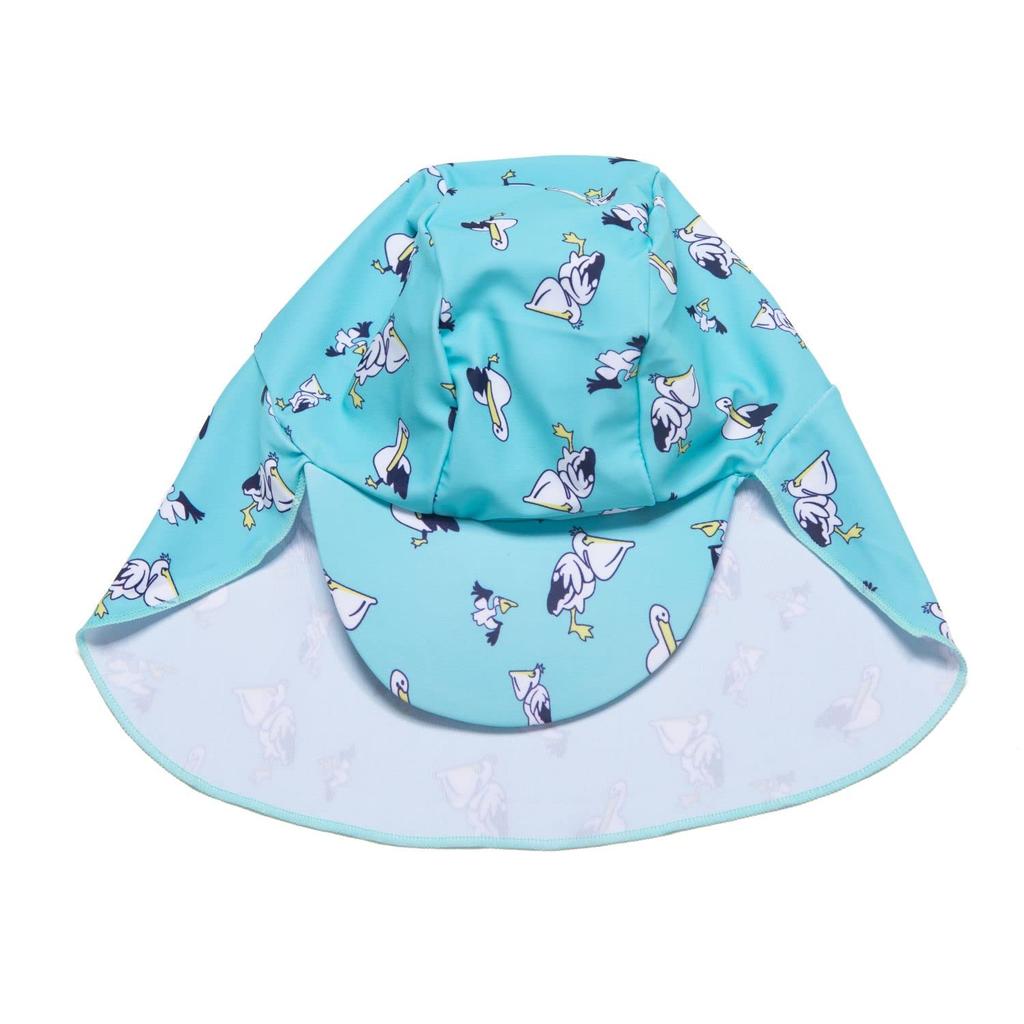 BONVERANO Rash Guard Swimsuit with UPF UV for Baby Boys One-Piece Full-Length Zipper, 50+ Protection, (Pelican, 18-24 Months)