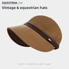 Winter Women Equestrian Cap With Windproof Warmthsun Protection For Daily Wear