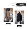 Boys' Fleece-Lined Wide-Leg Overalls for Teens - Trendy Casual Autumn Wear