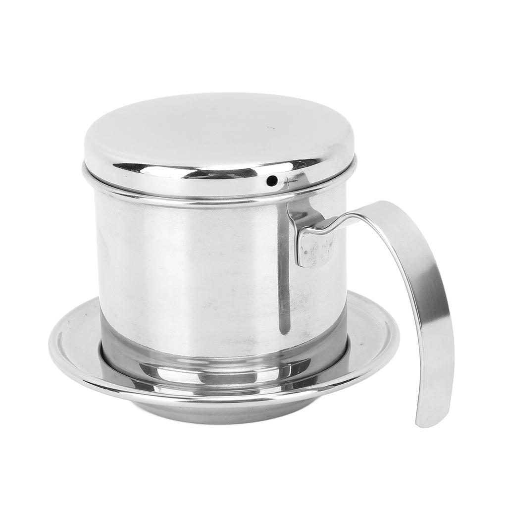 Vietnamese Coffee Filter 100ML Lightweight Rustproof Stainless Steel Coffee Dripper Pot for Home