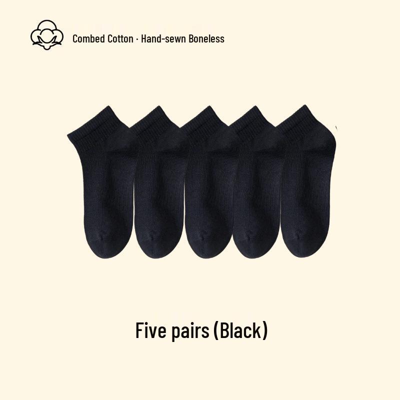 Women's Mid-Calf Summer Thin Socks - Anti-Pilling, Versatile, Sweat-Wicking, Odor-Resistant, Long-Staple Cotton, Solid Color.