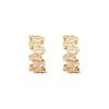 French Luxury Zircon C-Shaped No-Piercing Earrings for Women