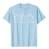 Peace Love Massage T-Shirt Funny Quote Gift For Therapist Classic Tees For Unisex Graphic Cotton Top T-Shirts Casual
