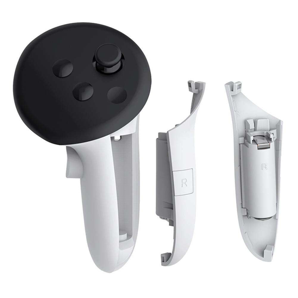 Uppladdningsbara handtag för kontroller Höger Vänster Laddningshandtag Skyddstillbehör för Meta Quest 3S/3 Tillbehör