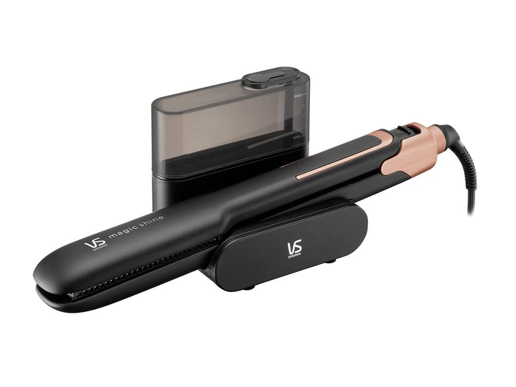 Vidal Sassoon Straightener with Steam Station, Magic Shine, 5 Temperature Settings, Water Tank, Black, VSS-9900/KJ