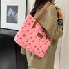 Sweet Cherry Print Shoulder Bag Large Capacity Trendy Women'S Handbag Tote Underarm Bag  Travel Storage Bag Birthday Gift