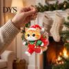 Christmas Tree Pendant Cat with Hanging Rope, 2D Flat Acrylic Ornament for Xmas Holiday Home Decor Decoration, Cute Decor, Party Supplies Car
