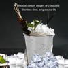 Cup Stainless Steel Elegant Retro High Stability Beaded Mint   Cup for Home