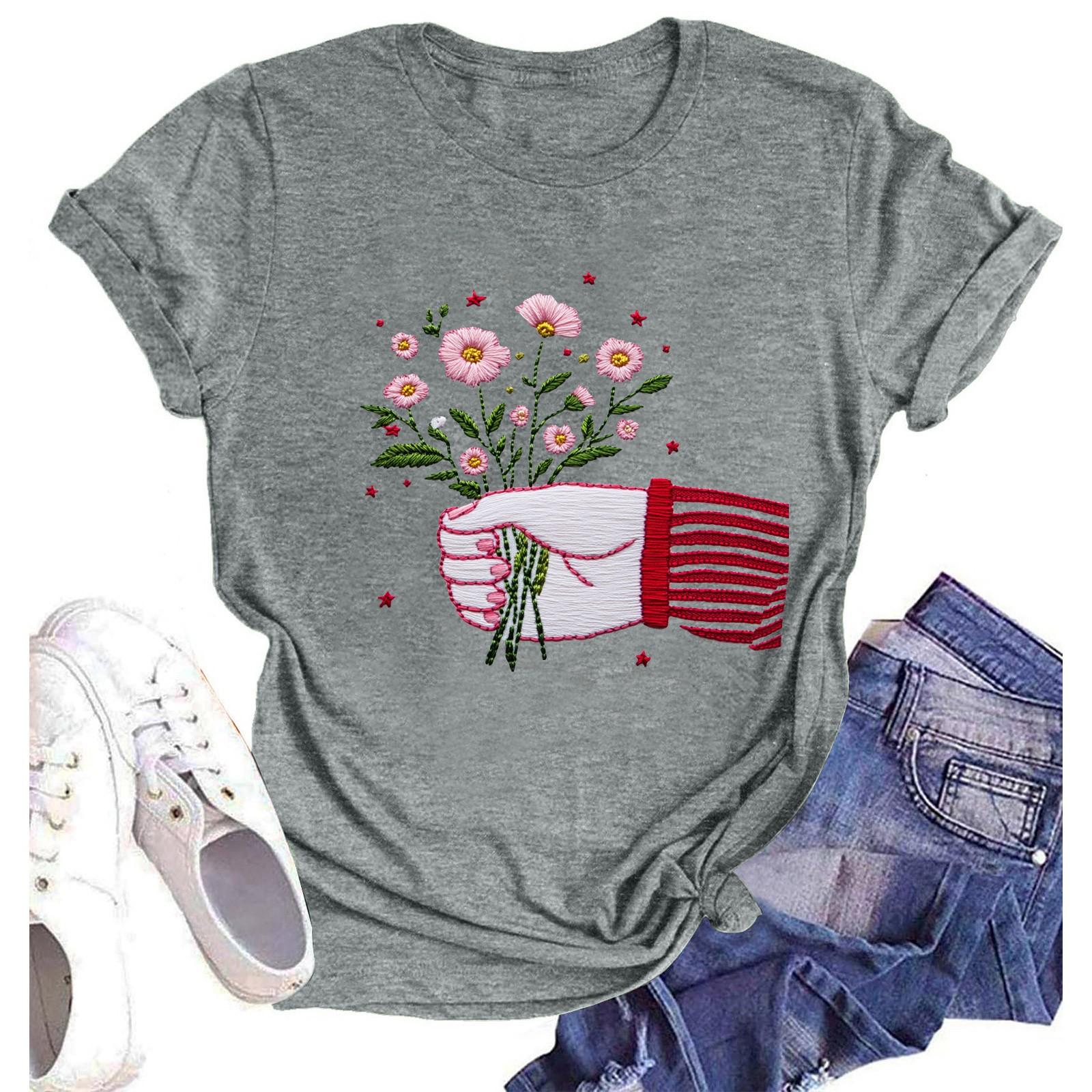 

Футболки с короткими рукавами для женщин, модные топы, легкие и мягкие повседневные летние наряды, одежда L армия зеленый