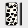 Cute Little Cat Phone Case For IPhone 17 Air 16 15 14 13 Pro Max 11 12 Black Silicone Cover