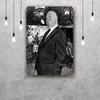 Alfred Hitchcock Decor Vintage Metal Signs Tin Signs Captain Poster Decor for Bar Pub Club Man Cave Wall Decoration